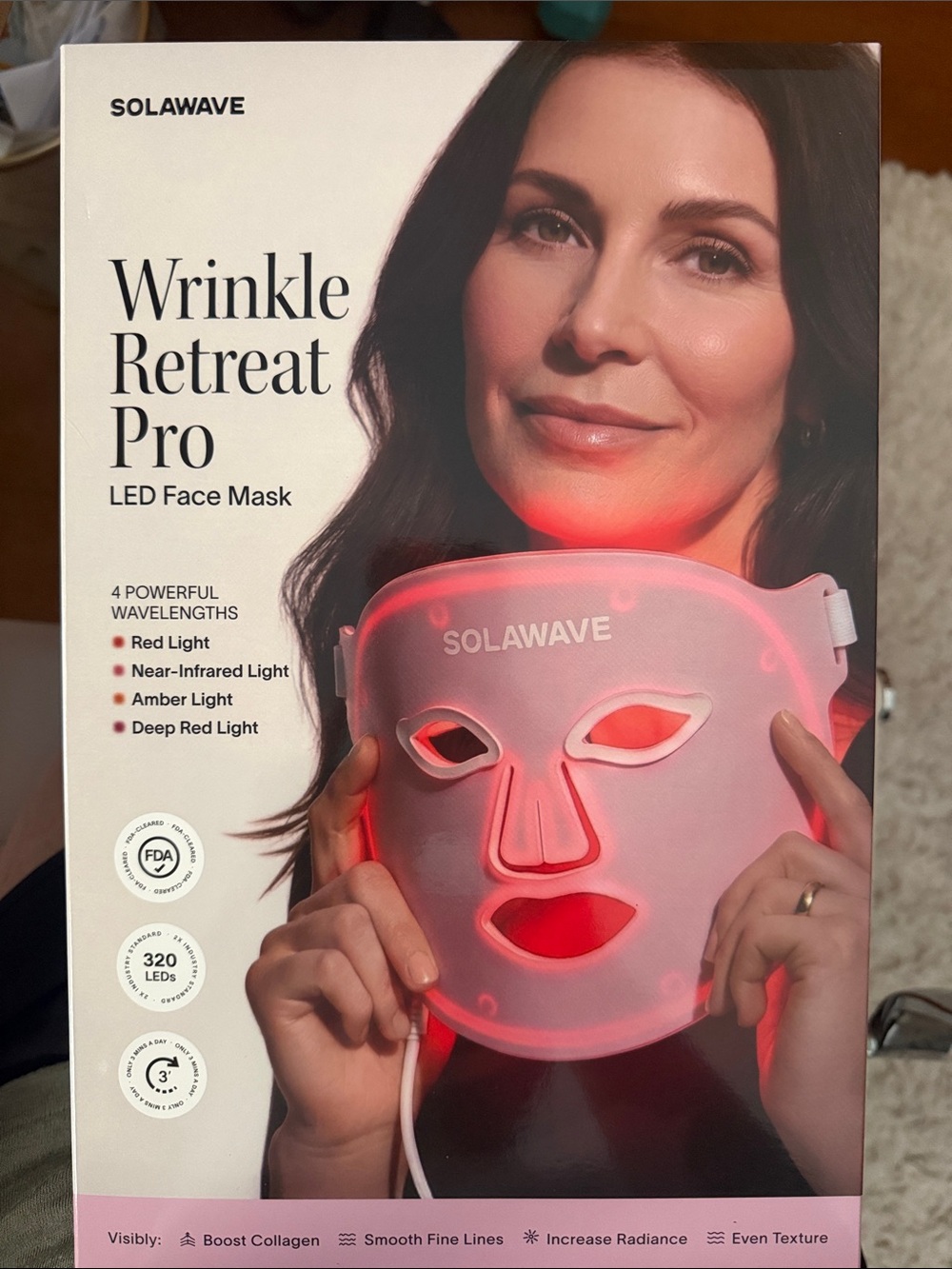 Wrinkle Retreat Pro LED Face Mask - Pink
